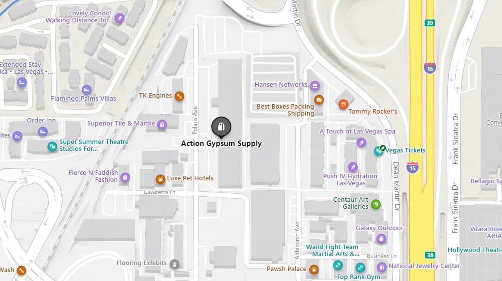 A map of the location of the store.